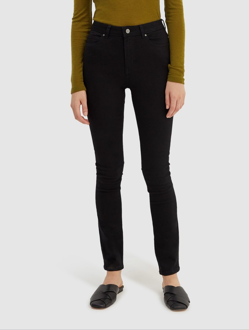 SABA - Women's High-Rise Black Skinny Jeans - Size 8